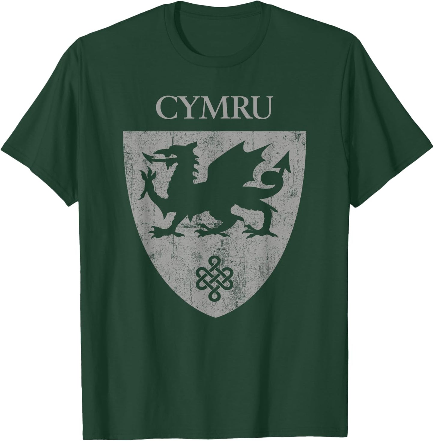 Cymru Welsh Flag Heraldry Dragon Wales pride St David's day T-Shirt - T-Shirt | Forest