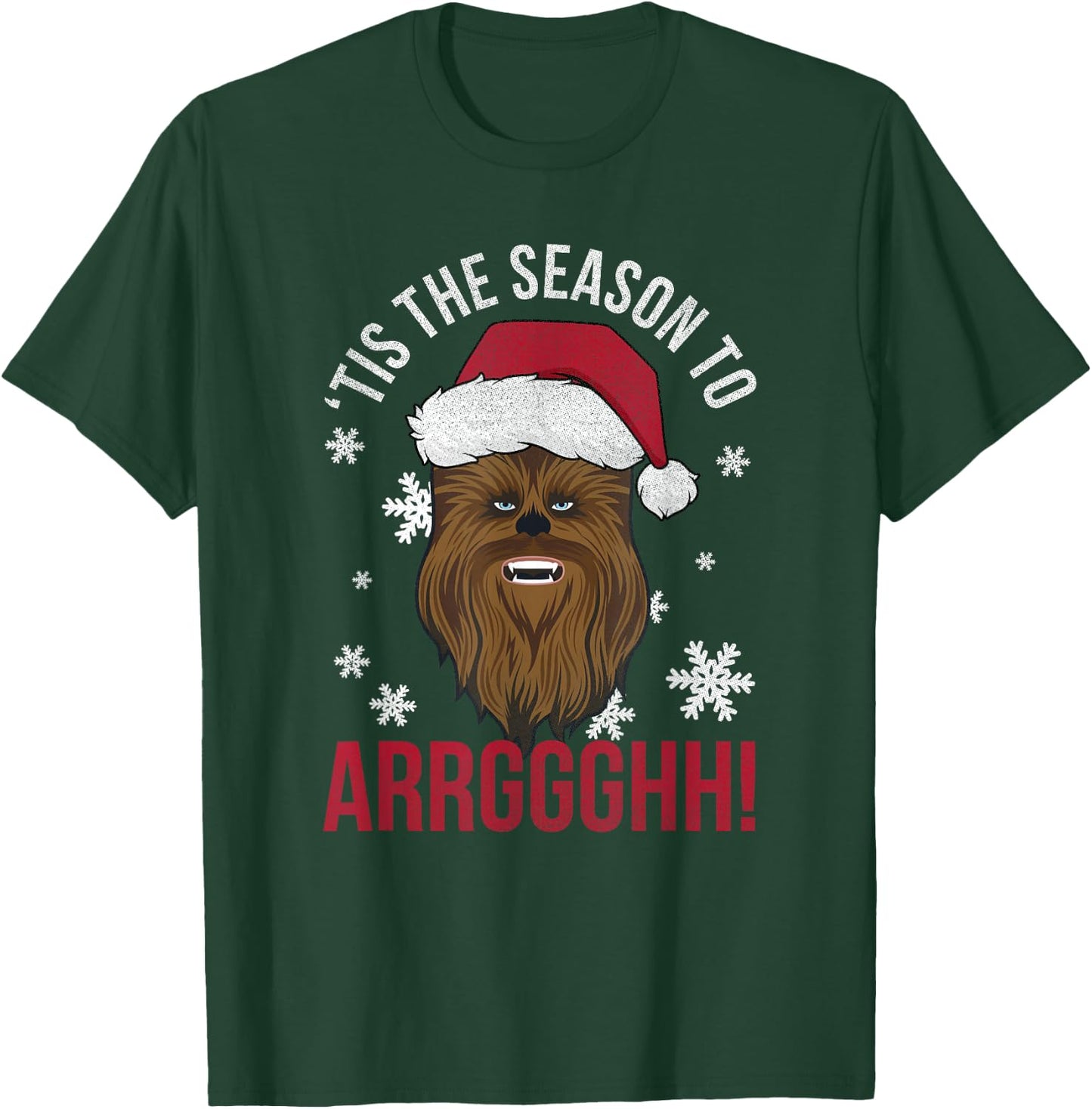 Star Wars Christmas Chewbacca 'Tis The Season To Arrghh! T-Shirt - T-Shirt | Forest