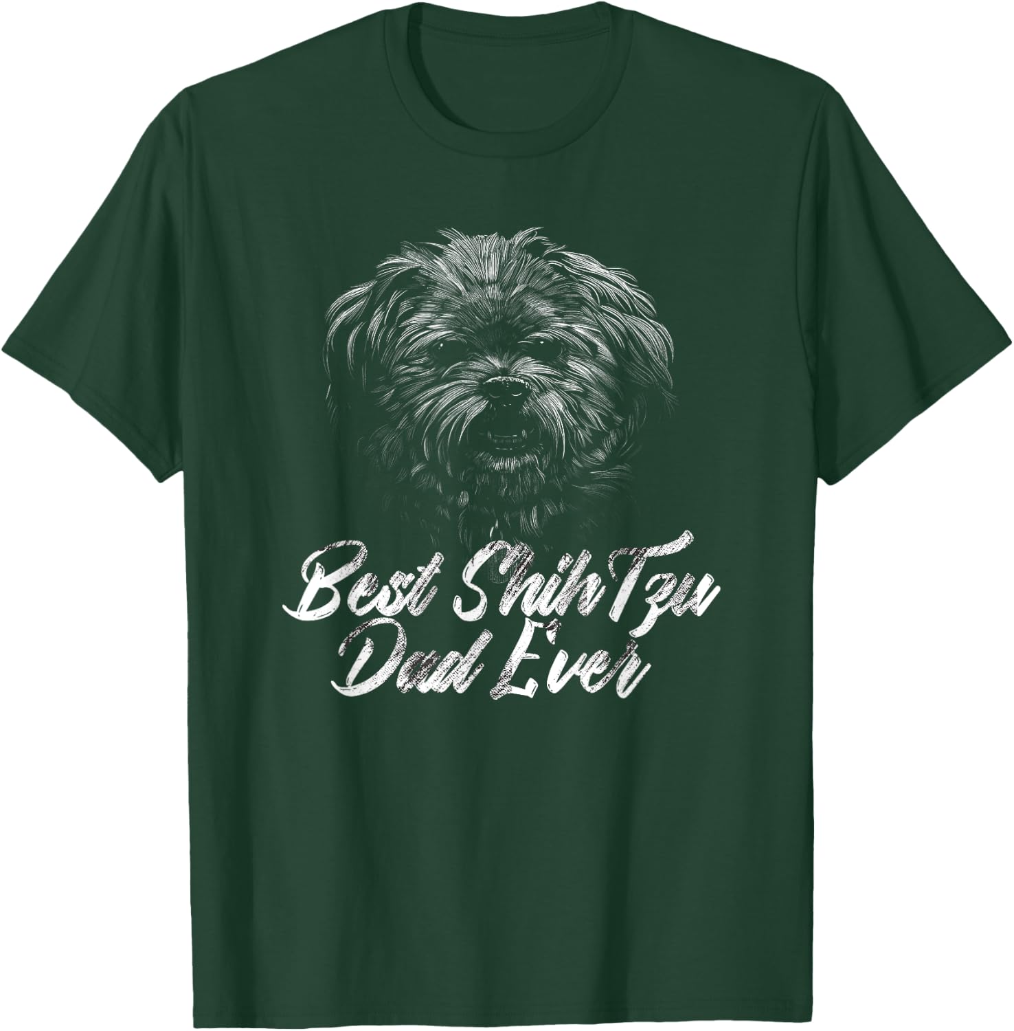 Best Shih Tzu Dad Ever Best Buddy Dog Ever T-Shirt - T-Shirt | Forest