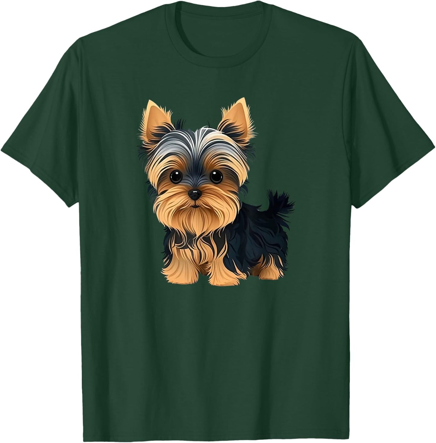 Funny Yorkshire Terrier Cute Puppy T-Shirt - T-Shirt | Forest
