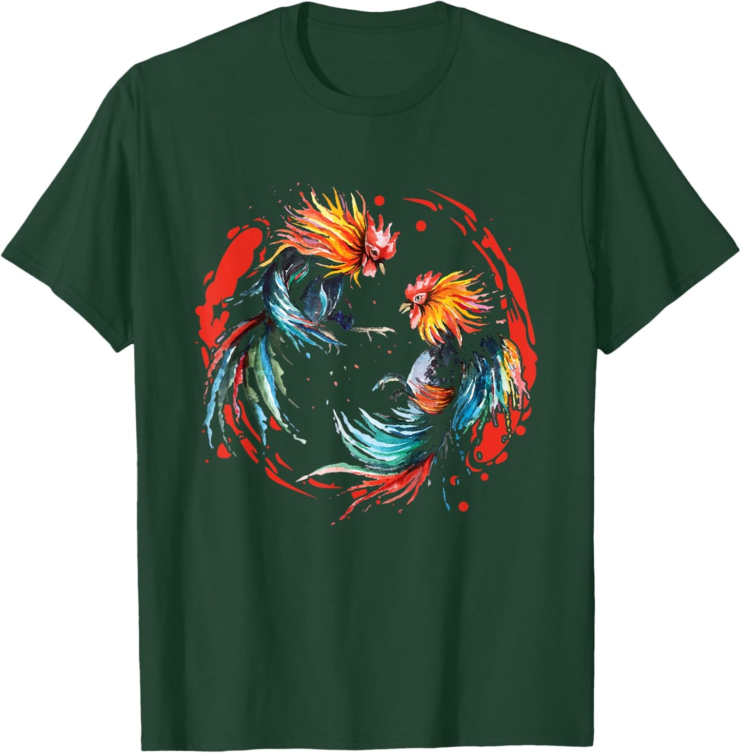 Peleas De Gallos Cockfighter Game Fowl Cockfighting Rooster T-Shirt - T-Shirt | Forest