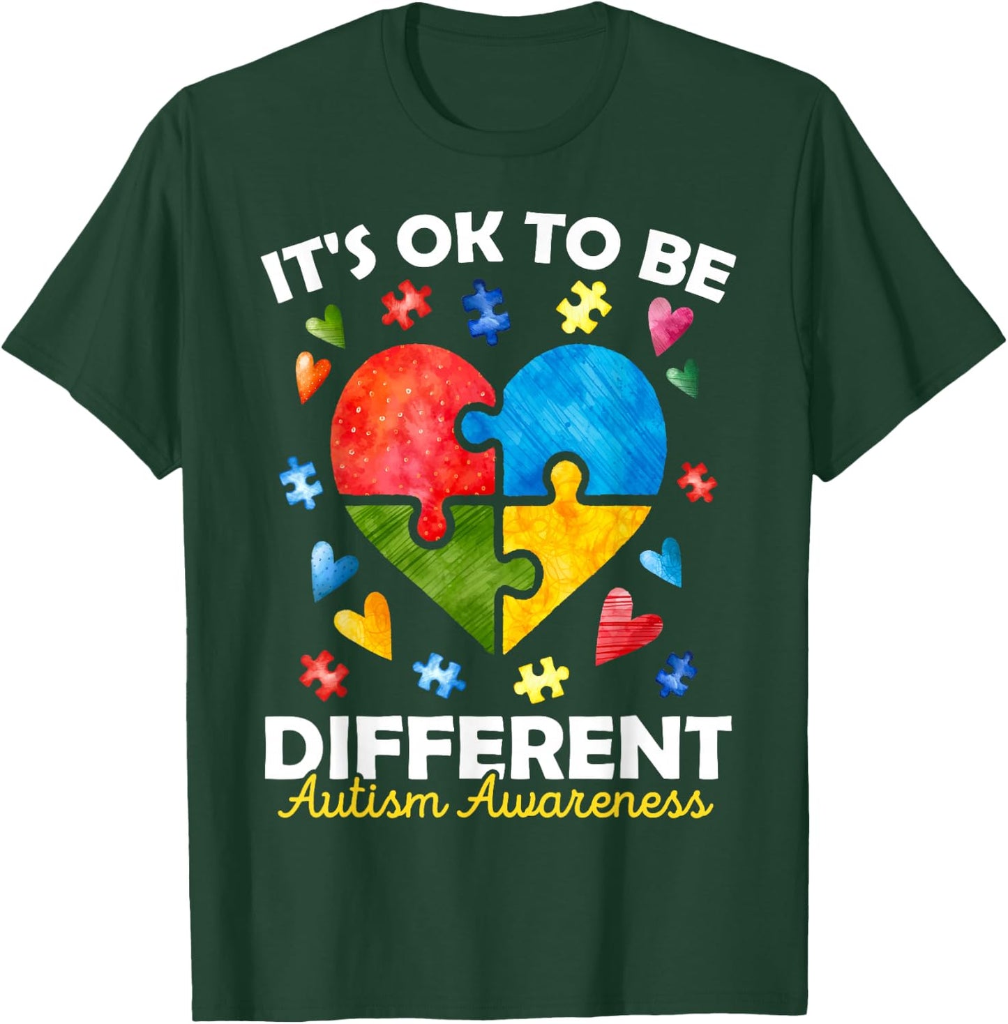 Autism Awareness Valentines Day Autistic Child Kids Toddler T-Shirt - T-Shirt | Forest