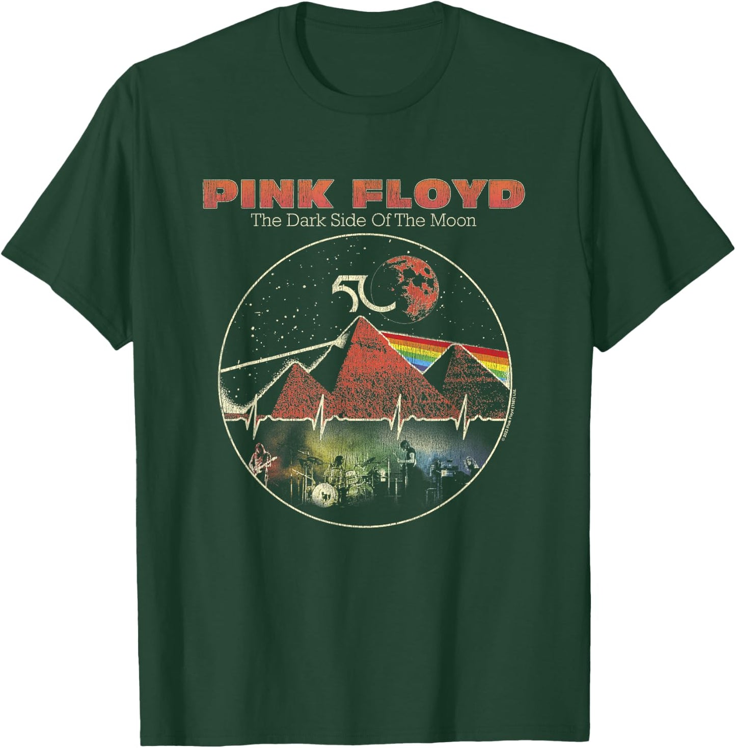 Pink Floyd Vintage Pyramids T-Shirt - T-Shirt | Forest