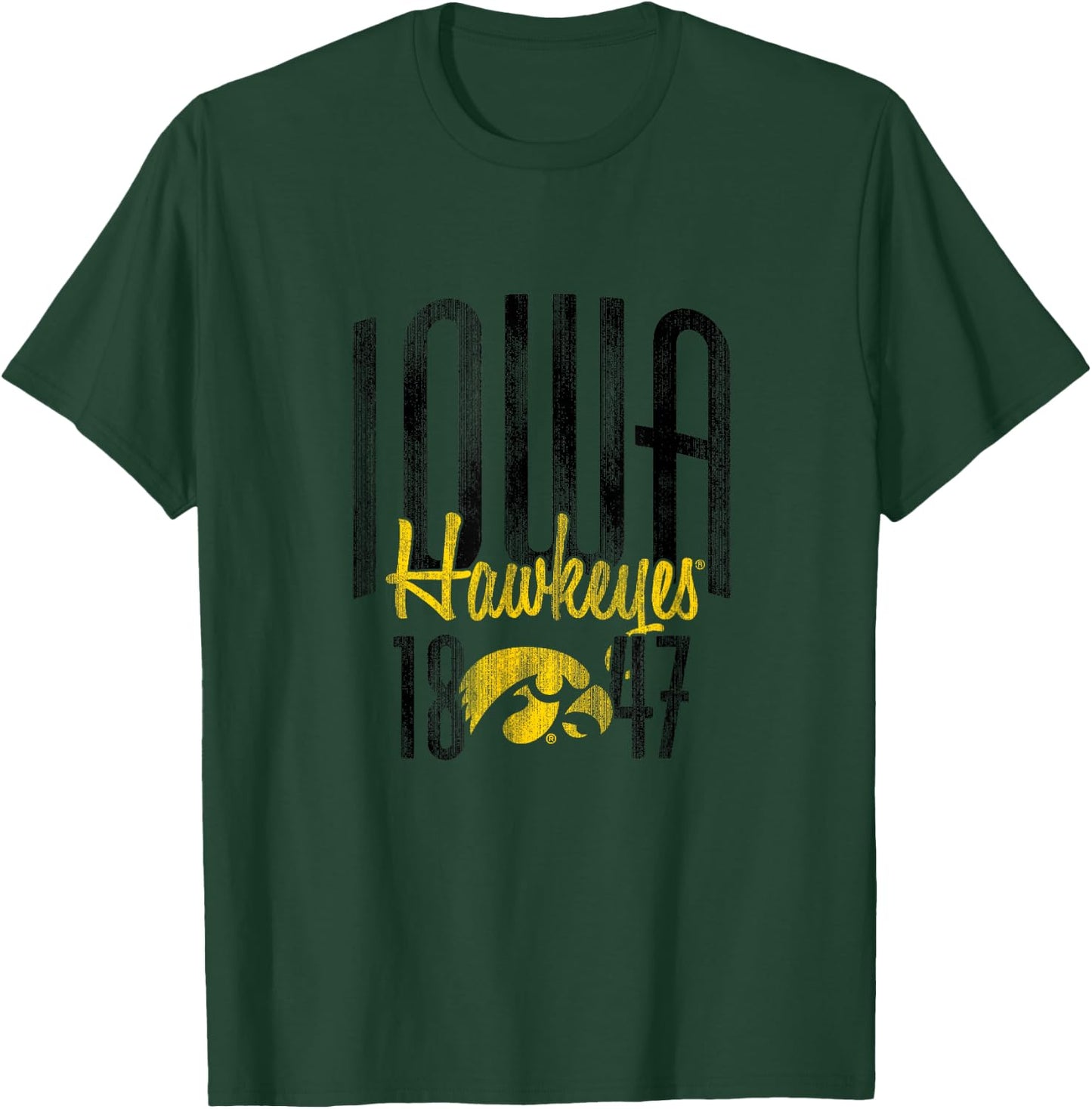 Iowa Hawkeyes | NCAA University of Official | 01AMBK13 T-Shirt - T-Shirt | Forest