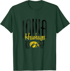 Iowa Hawkeyes | NCAA University of Official | 01AMBK13 T-Shirt - T-Shirt | Forest