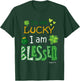 Christian Jesus St Patricks Day I'm Not Lucky I'm Blessed T-Shirt - T-Shirt | Forest