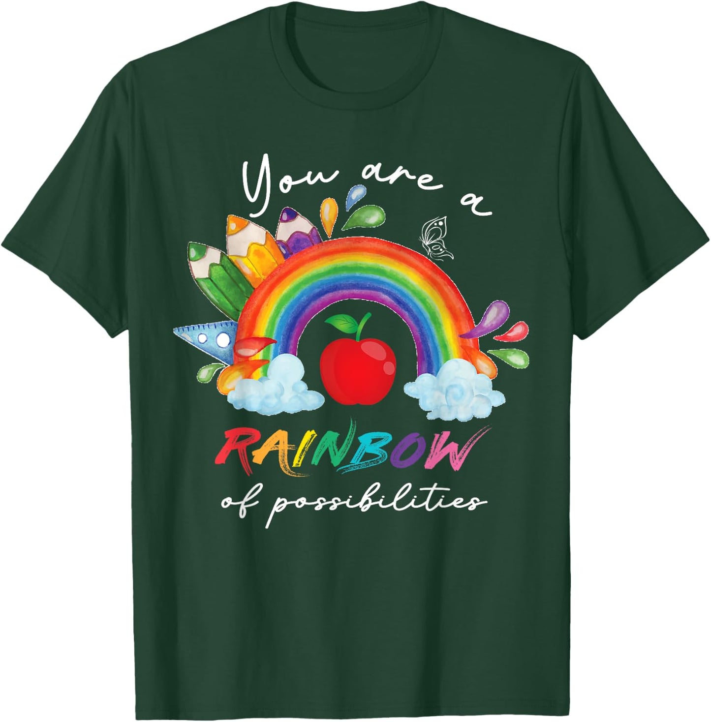 Teacher You are a rainbow of possibilities Teaching T-Shirt - T-Shirt | Forest