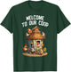 Welcome To Our Chicken Coop Crazy Farmer Lady T-Shirt - T-Shirt | Forest