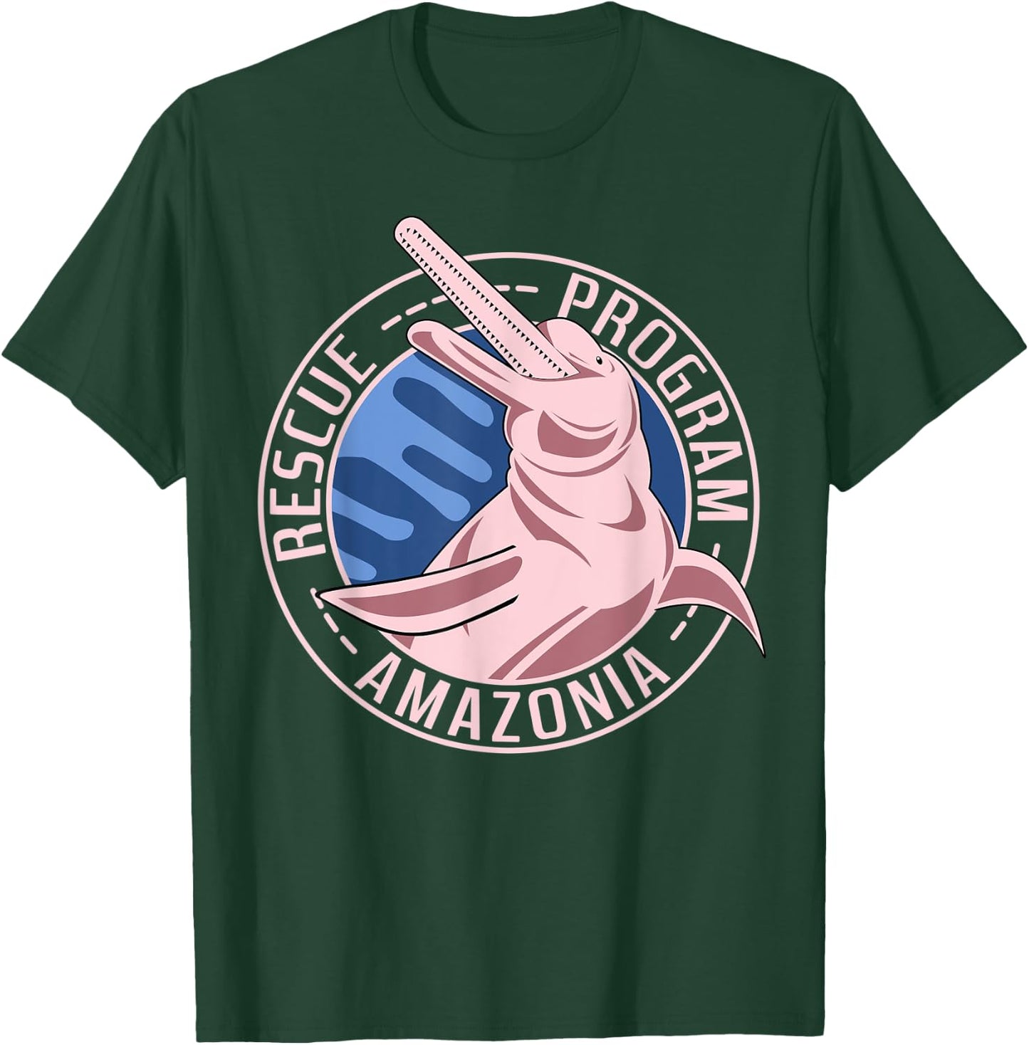 Boto Dolphin Amazonia Rainforest Conservation T-Shirt - T-Shirt | Forest