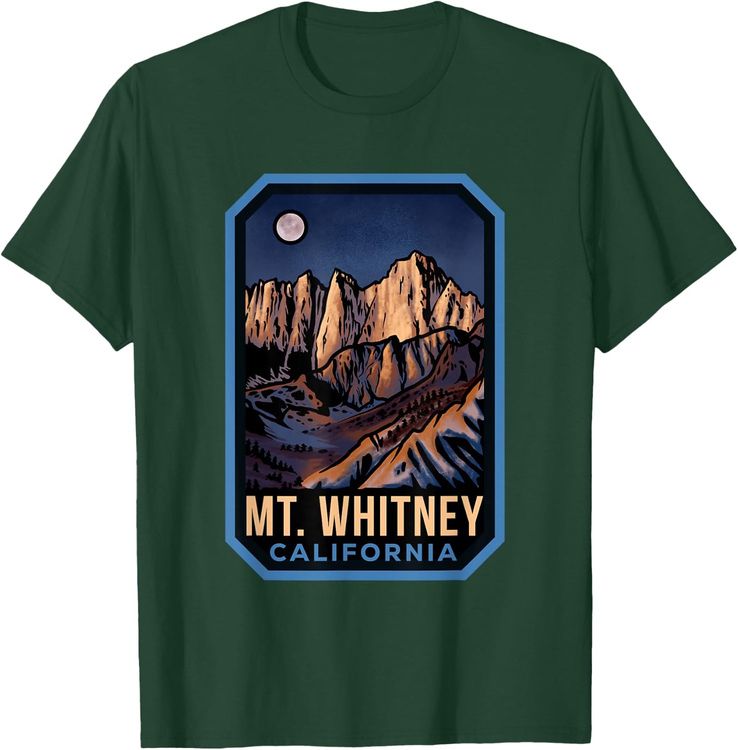 Mount Whitney California T-Shirt - T-Shirt | Forest