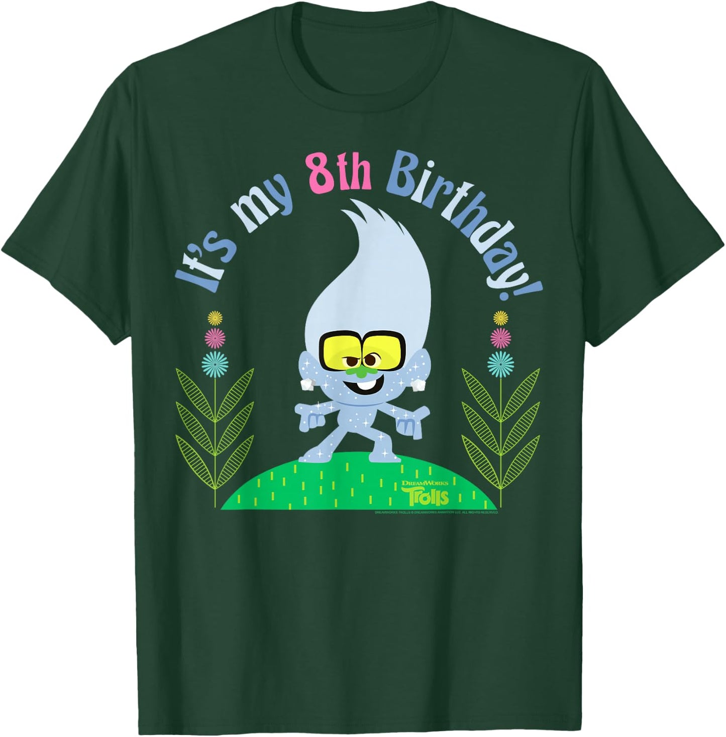 DreamWorks Trolls Little Diamond 8th Birthday T-Shirt - T-Shirt | Forest