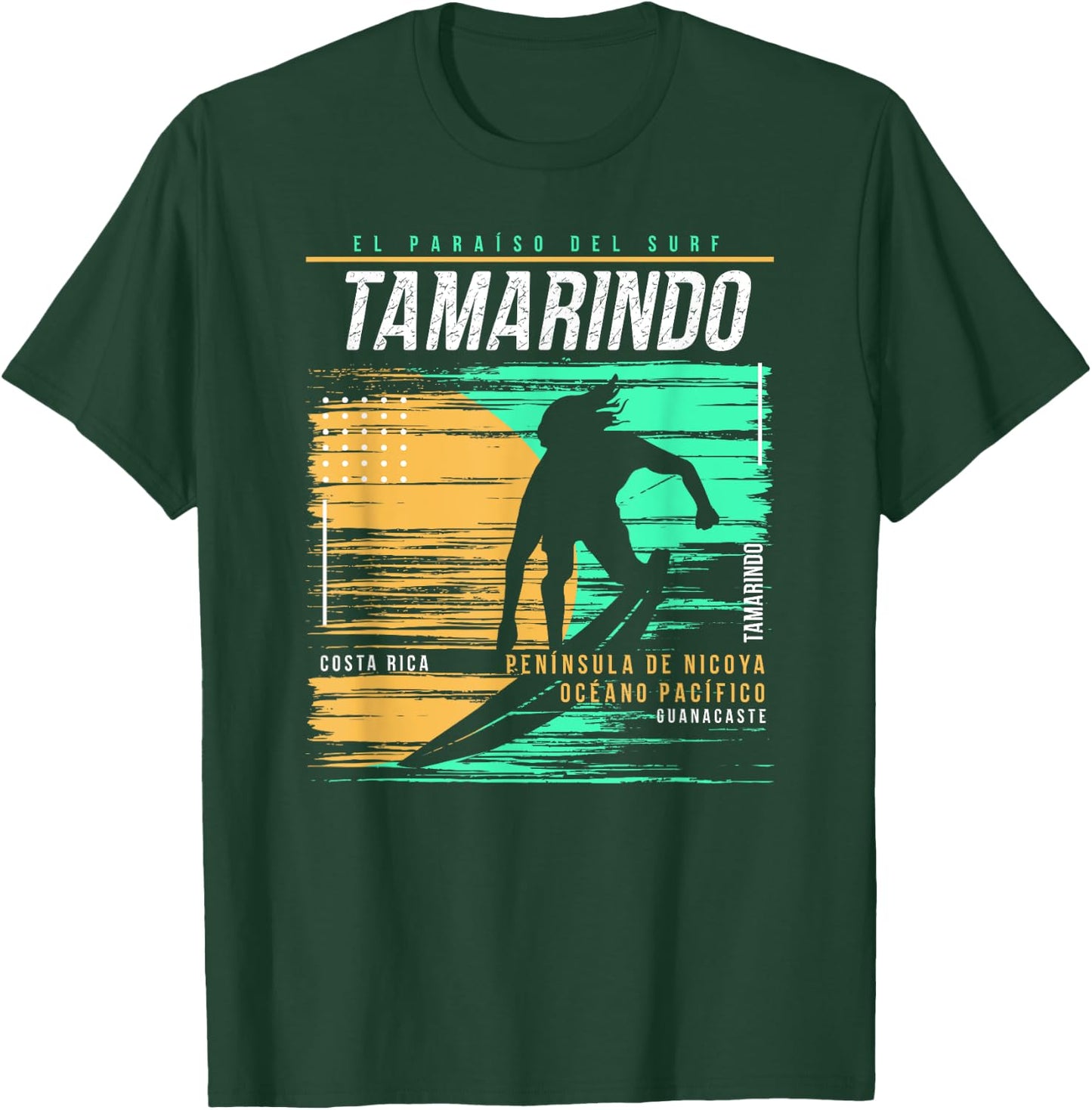 Vintage Surfing Tamarindo Costa Rica Retro Surfers Paradise T-Shirt - T-Shirt | Forest