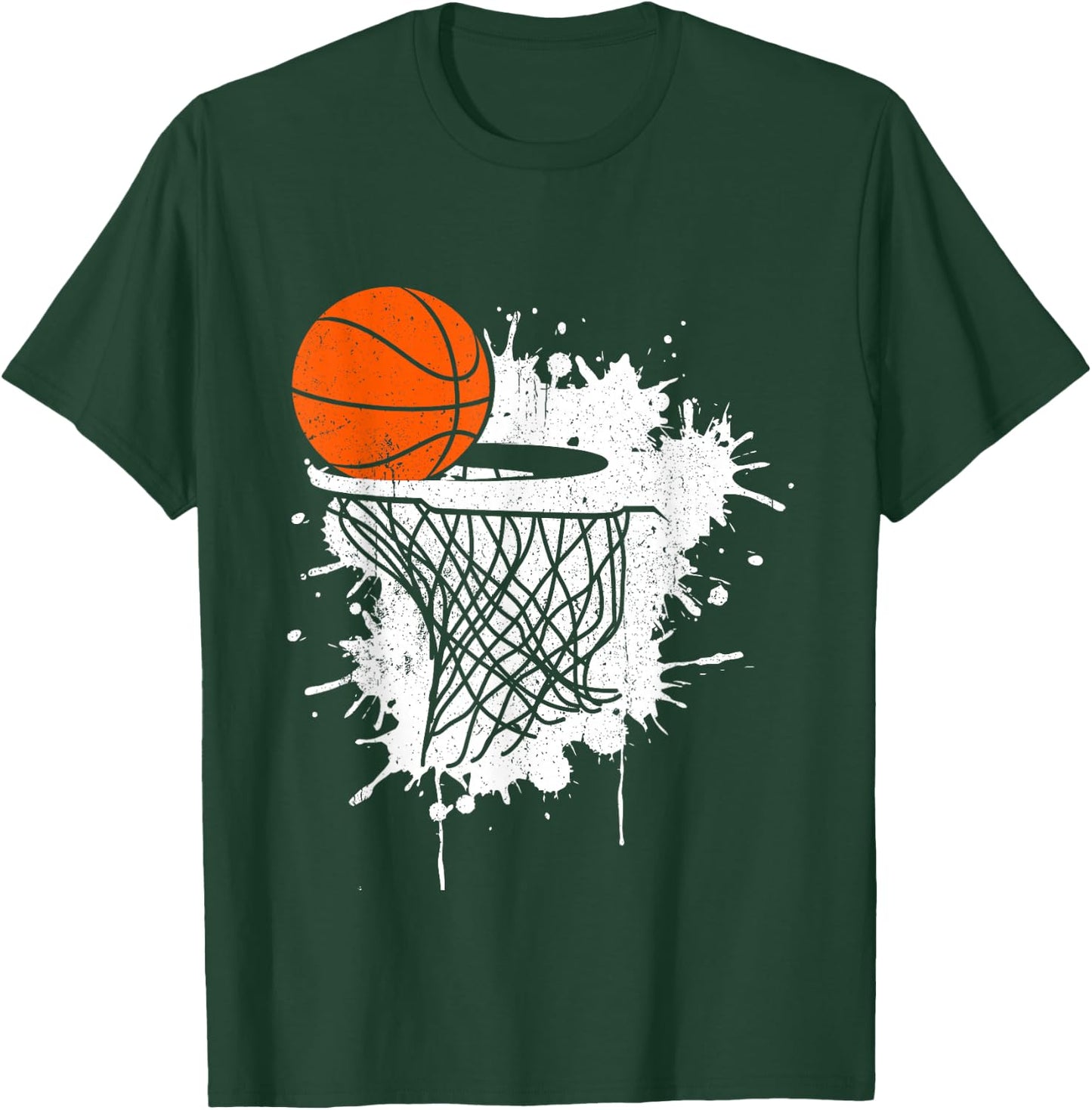 Basketball Gift Coach Player Boys Girls Men Youth Baller Small T-Shirt - T-Shirt | Forest