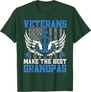 Military Veterans Make The Best Grandpas Veterans Day T-Shirt - T-Shirt | Forest