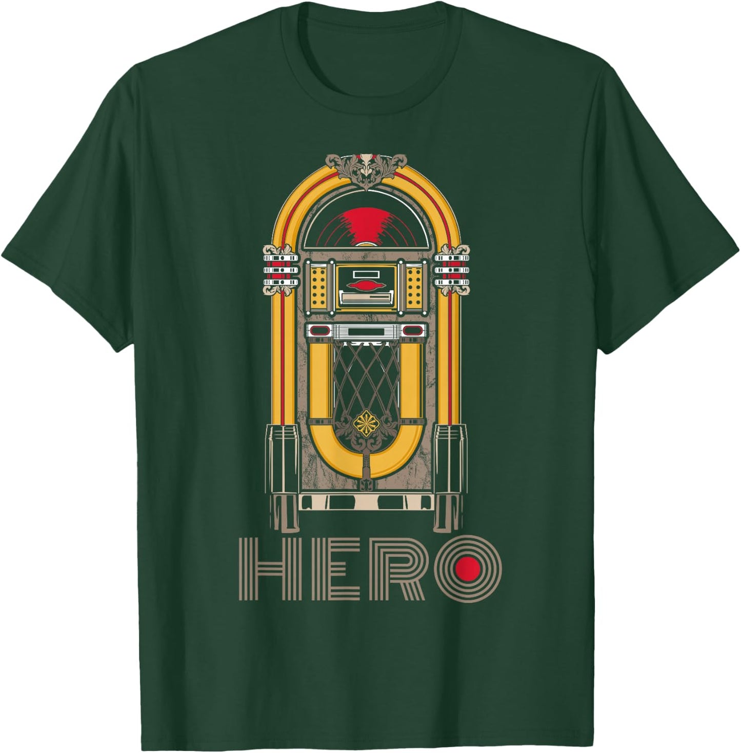 Music Jukebox Hero Music Karaoke Lover T-Shirt - T-Shirt | Forest