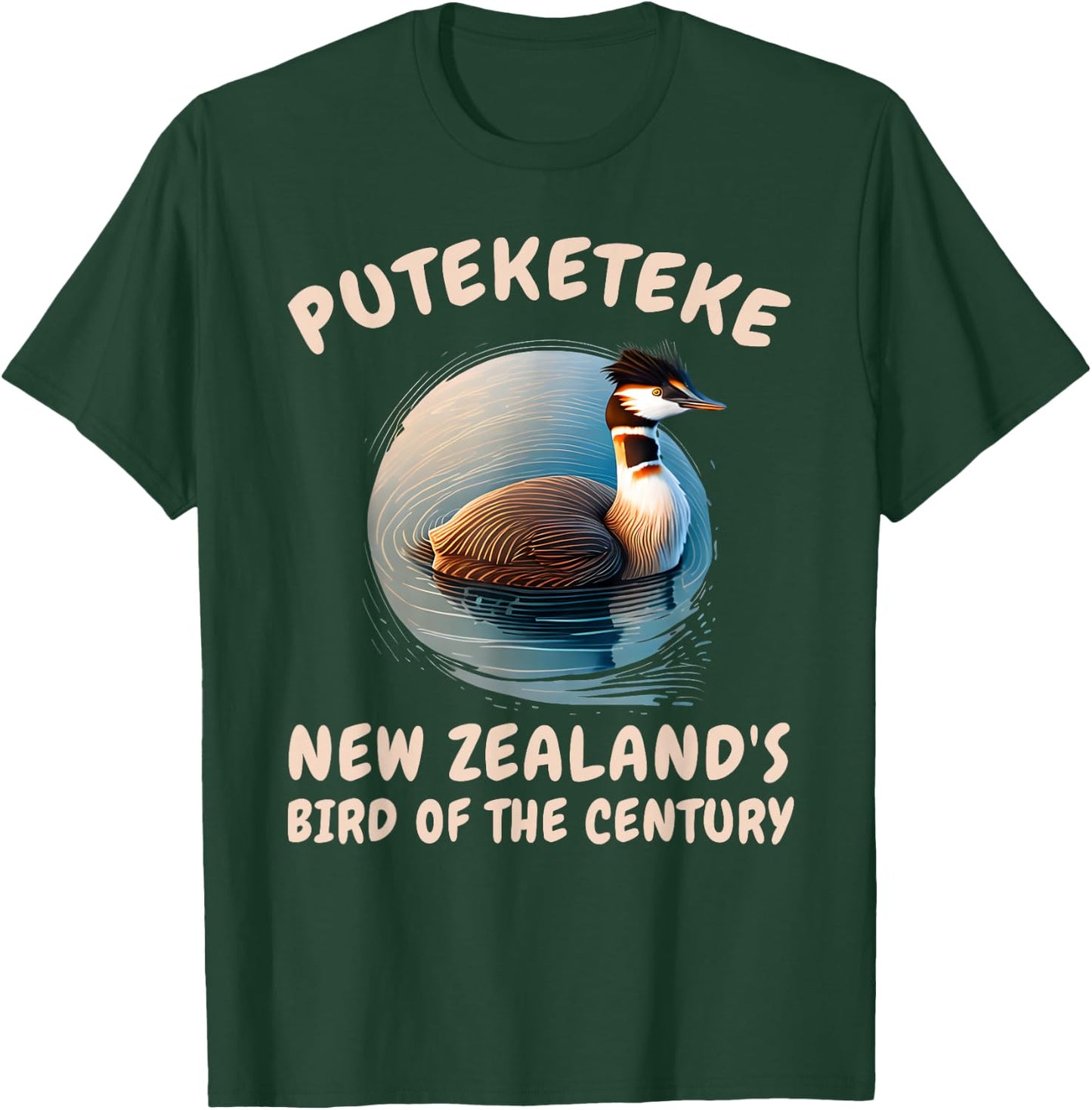 The Puteketeke New Zealand's Bird of the Century men & women T-Shirt - T-Shirt | Forest