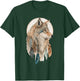 Wolf Tribal Watercolor Wolf Dream Catcher T-Shirt - T-Shirt | Forest