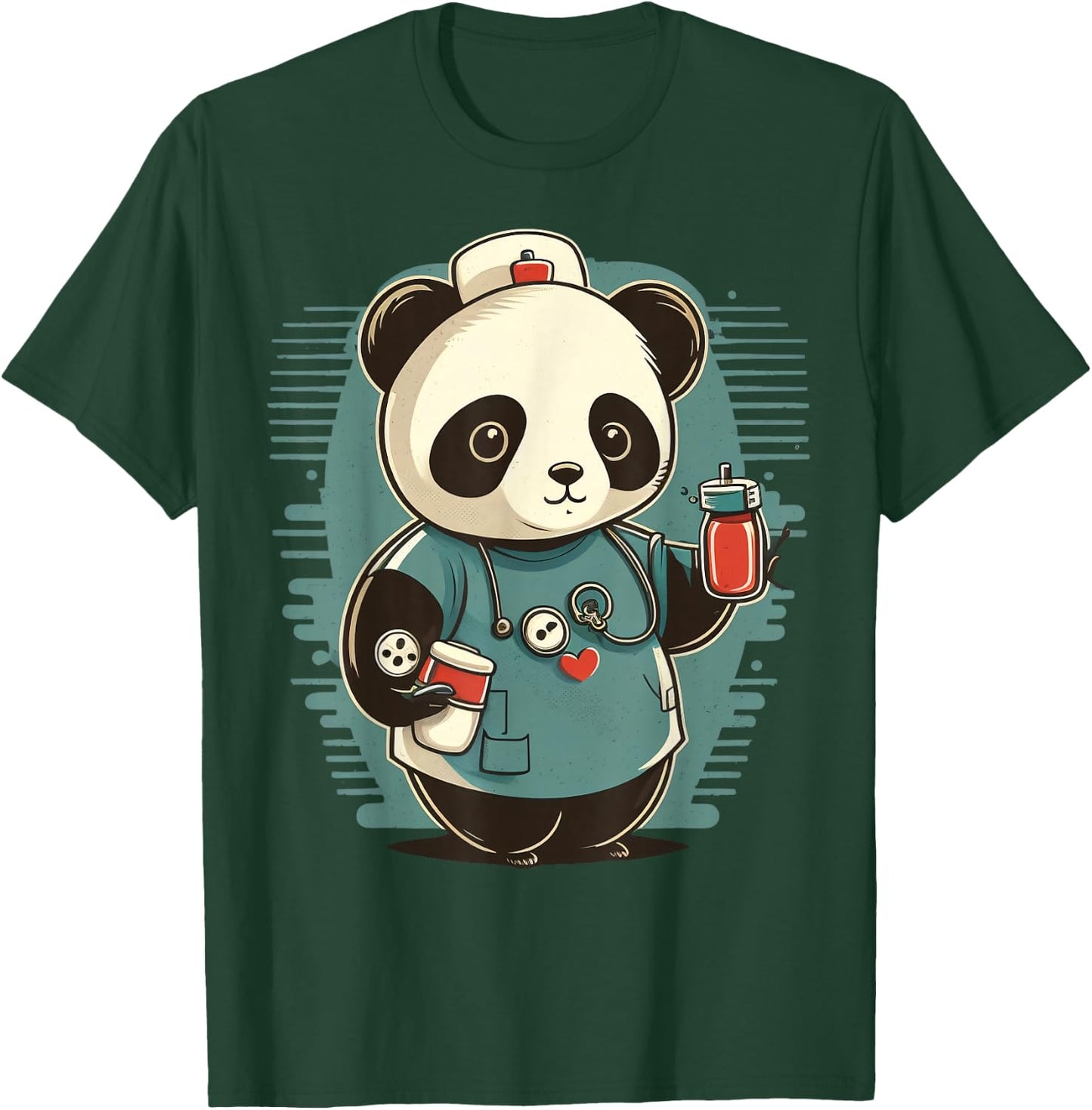 Medical Nursing Panda on Nurse Panda T-Shirt - T-Shirt | Forest