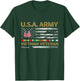 USA Army Vietnam Veteran USA Flag Veteran Vietnam Army T-Shirt - T-Shirt | Forest