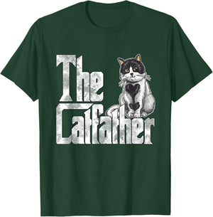 Cat Dad The Catfather Crazy Cat Father Kitty Daddy T-Shirt - T-Shirt | Forest