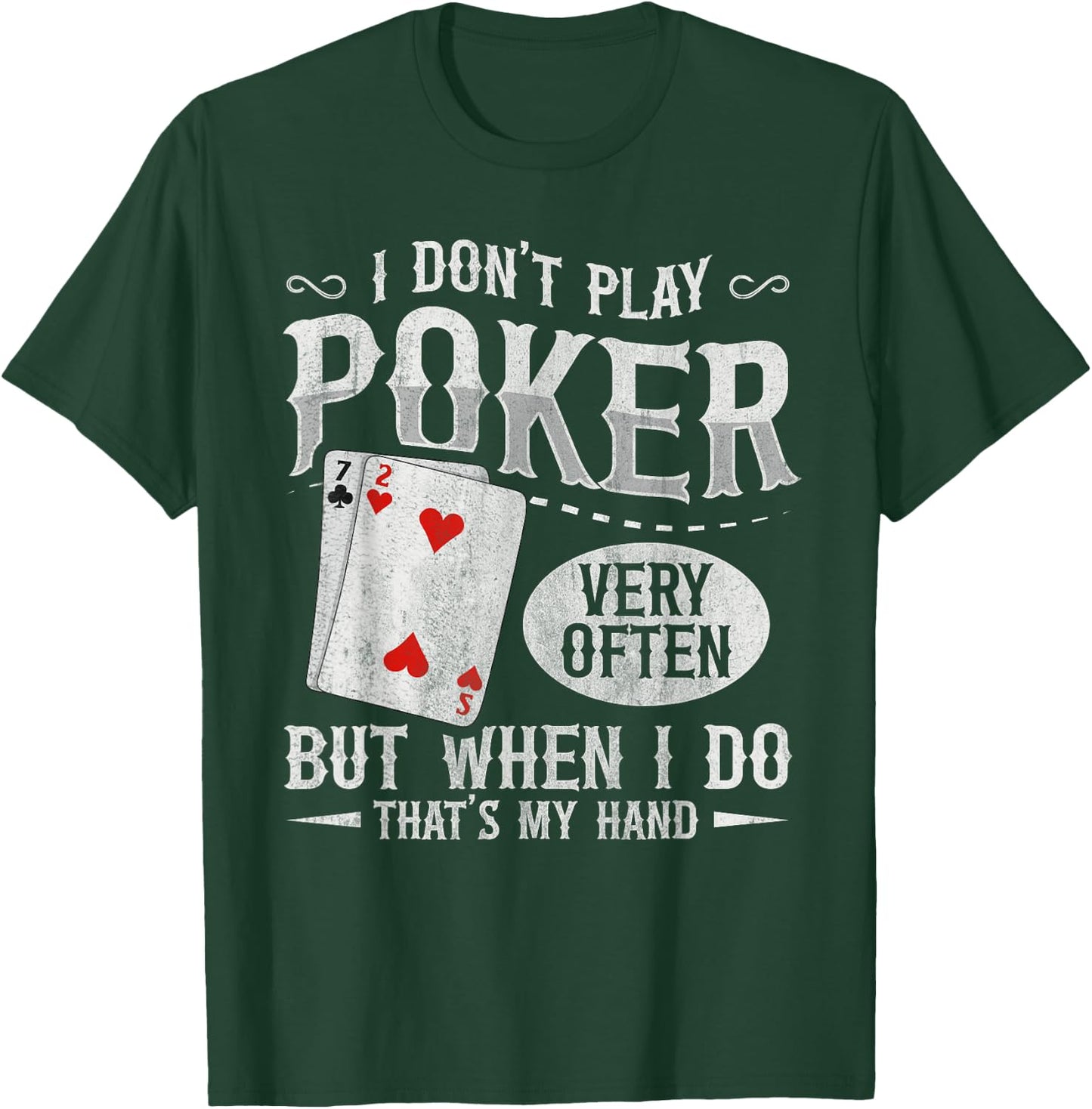 Texas Holdem Poker Design for a Poker player T-Shirt - T-Shirt | Forest