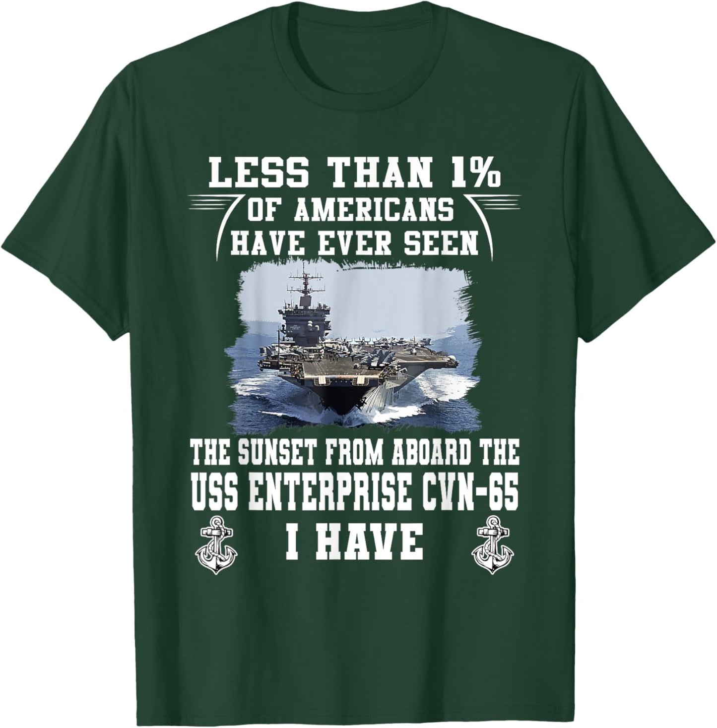 USS Enterprise CVN-65 Aircraft Carrier T-Shirt - T-Shirt | Forest