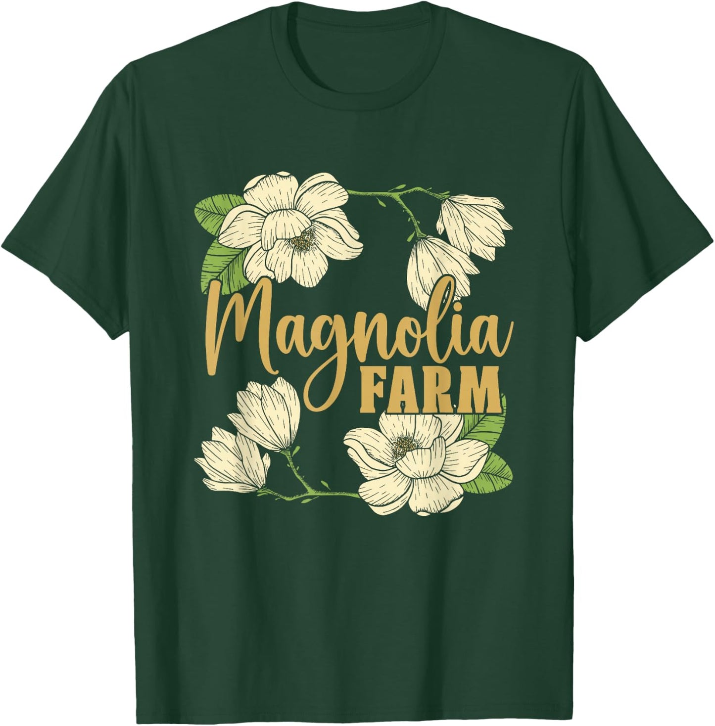 Farming Great Tractor - Farm Farmer Magnolia Farms T-Shirt - T-Shirt | Forest