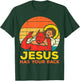 Jesus Has Your Back Jiu Jitsu Retro Christian T-Shirt - T-Shirt | Forest