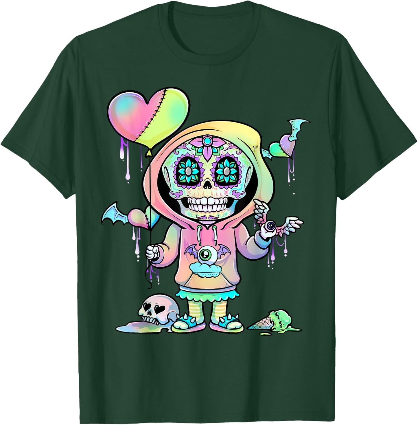 Pastel Goth Menhera Nu Goth Kawaii T-Shirt - T-Shirt | Forest