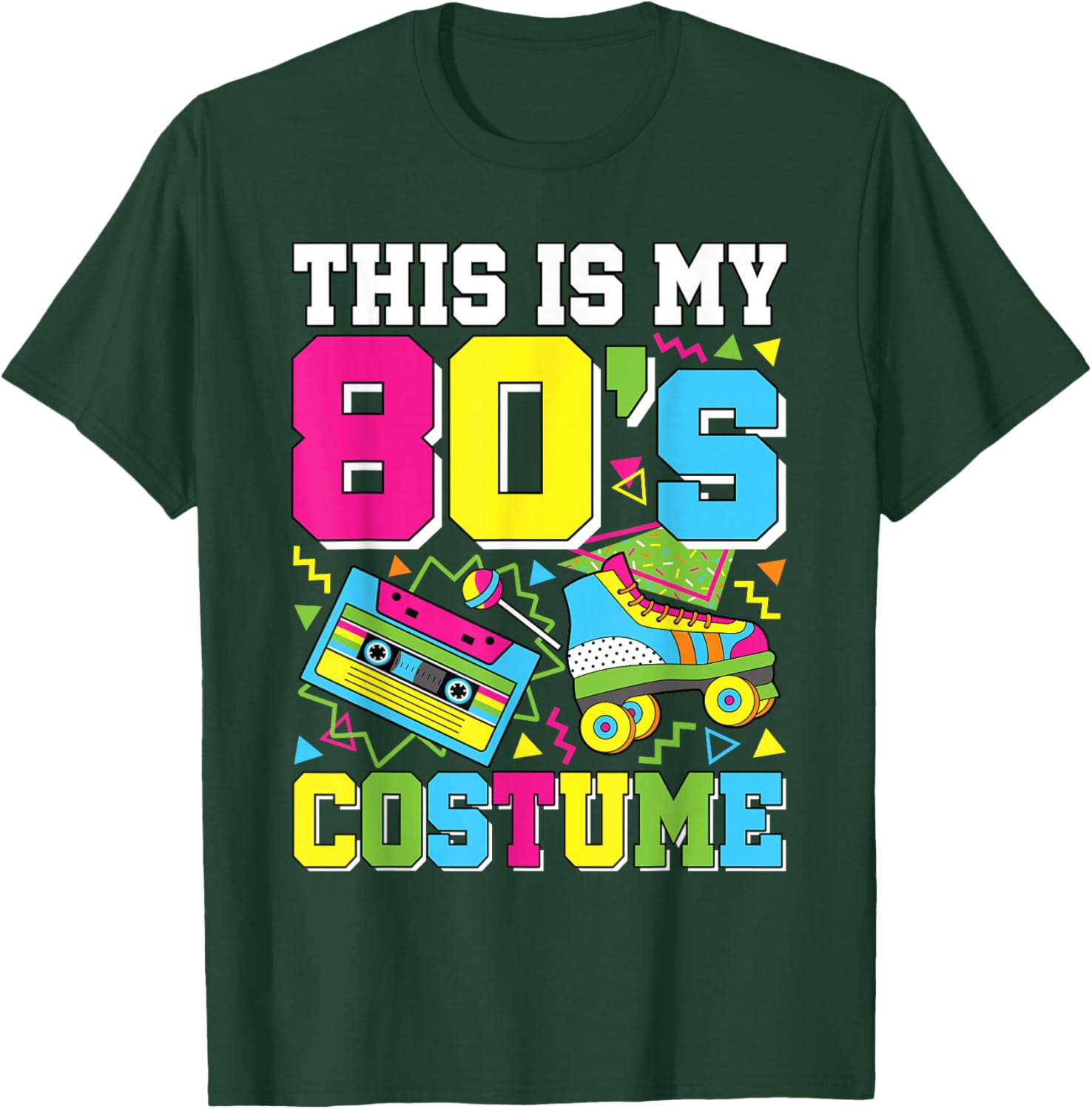 This is My 80's Costume 80s Party Outfit Funny 80's Lover T-Shirt - T-Shirt | Forest