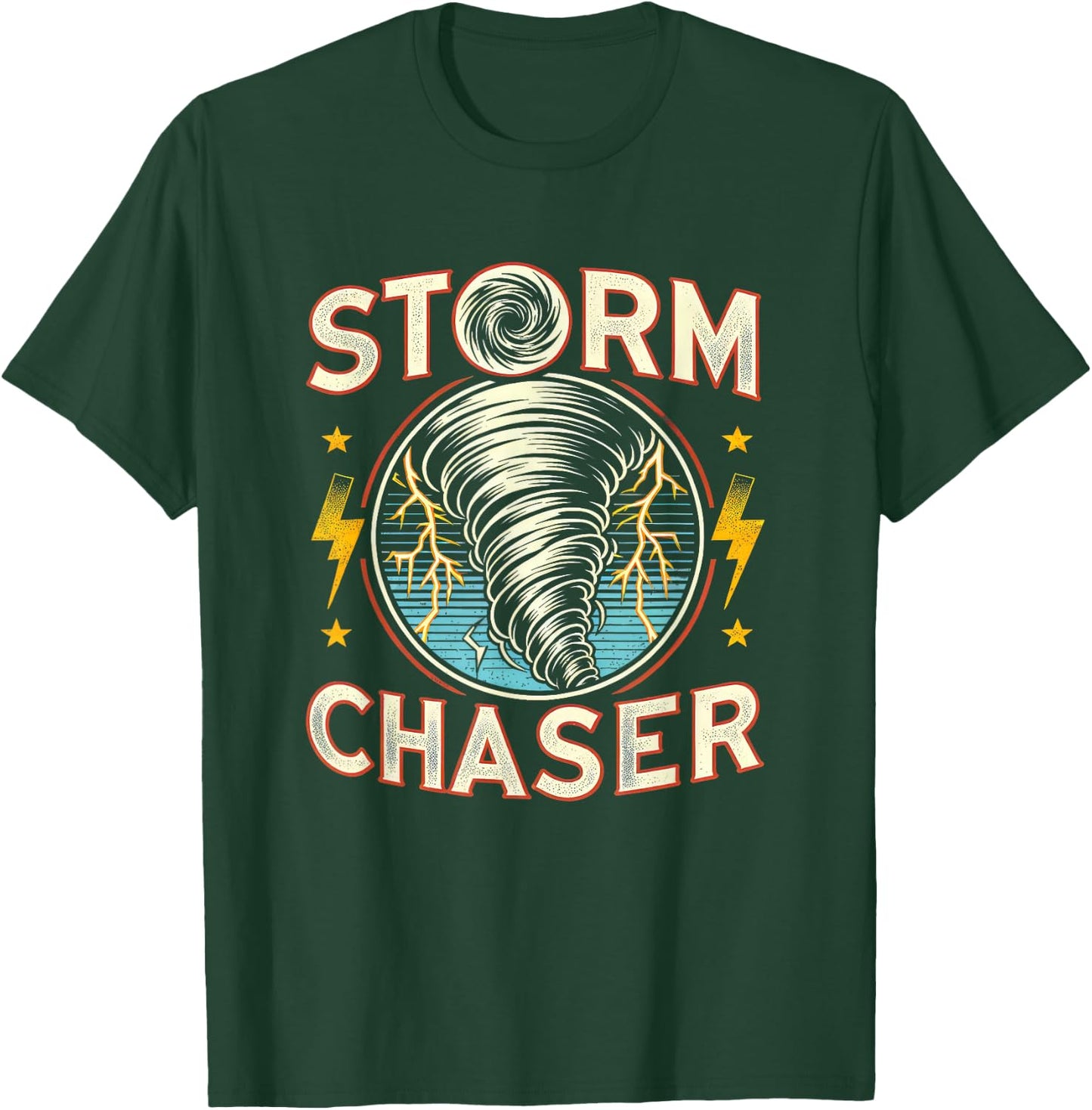 Storm Chaser Storm Chasing Tornado Meteorology T-Shirt - T-Shirt | Forest