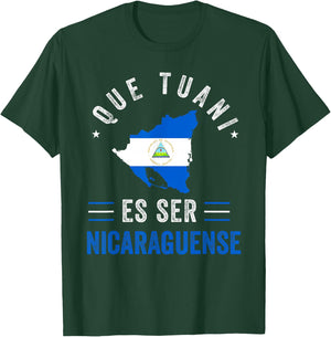 Nicaragua Flag Camiseta Nicaraguan Nicoya Pinoleros Tuani T-Shirt - T-Shirt | Forest