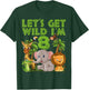 8 Year Old Zoo Birthday Safari Jungle Animal 8th B-day T-Shirt - T-Shirt | Forest