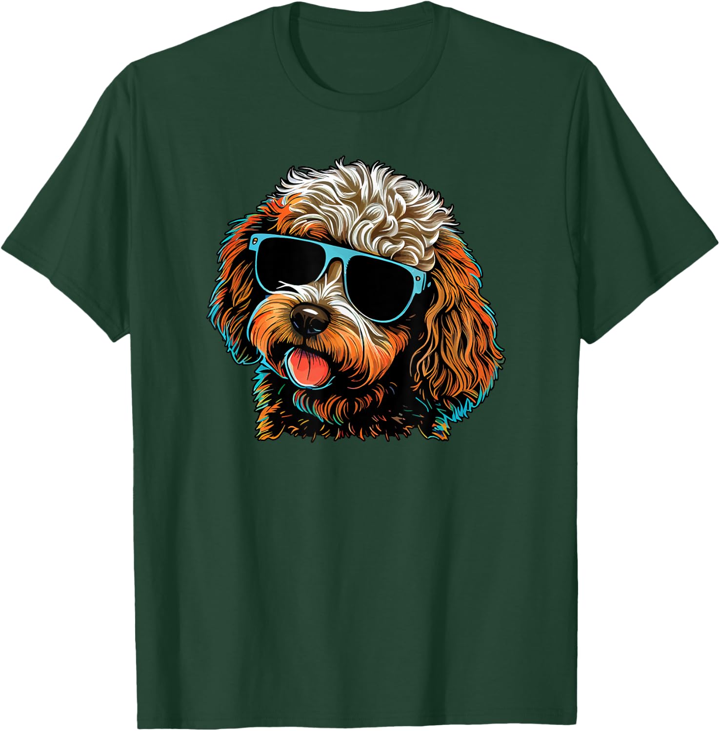 Dad Mom Cool Dog Sunglasses - Cavapoo Women T-Shirt - T-Shirt | Forest