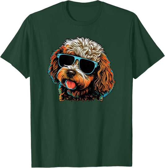 Dad Mom Cool Dog Sunglasses - Cavapoo Women T-Shirt - T-Shirt | Forest