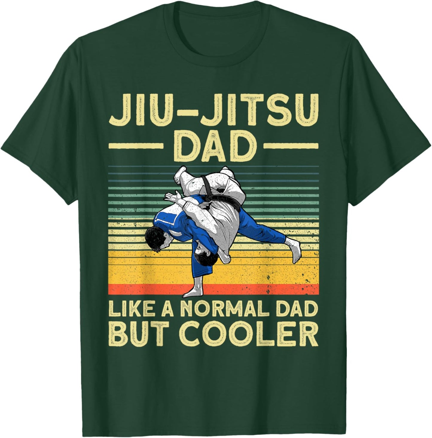 Funny Jui Jitsu Dad Design Brazilian Jui Jitsu Lover T-Shirt - T-Shirt | Forest