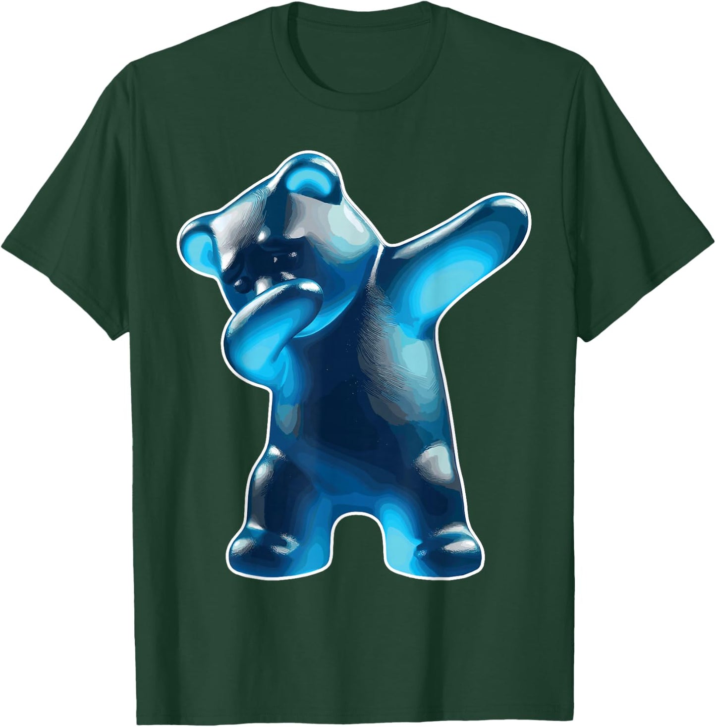 Gummy Bear, Blue Gummy Bear, Dabbing Gummy Bear T-Shirt - T-Shirt | Forest