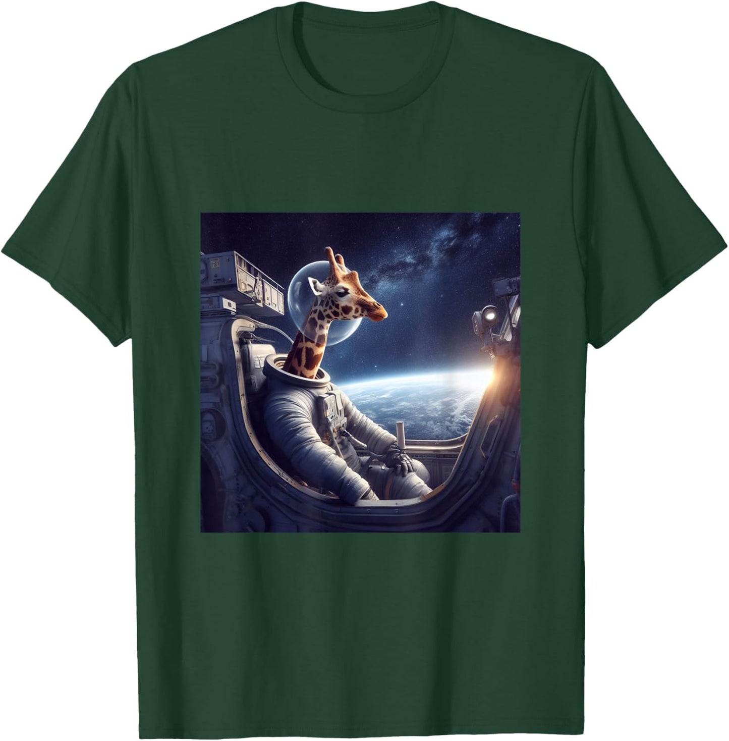 Spaced Giraffe T-Shirt - T-Shirt | Forest