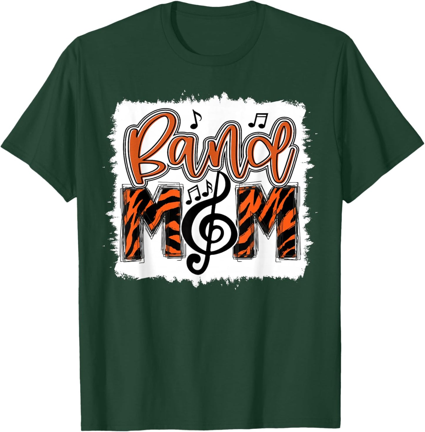 Band Mom 2026 Marching Tiger Print Class of 2026 Senior T-Shirt - T-Shirt | Forest