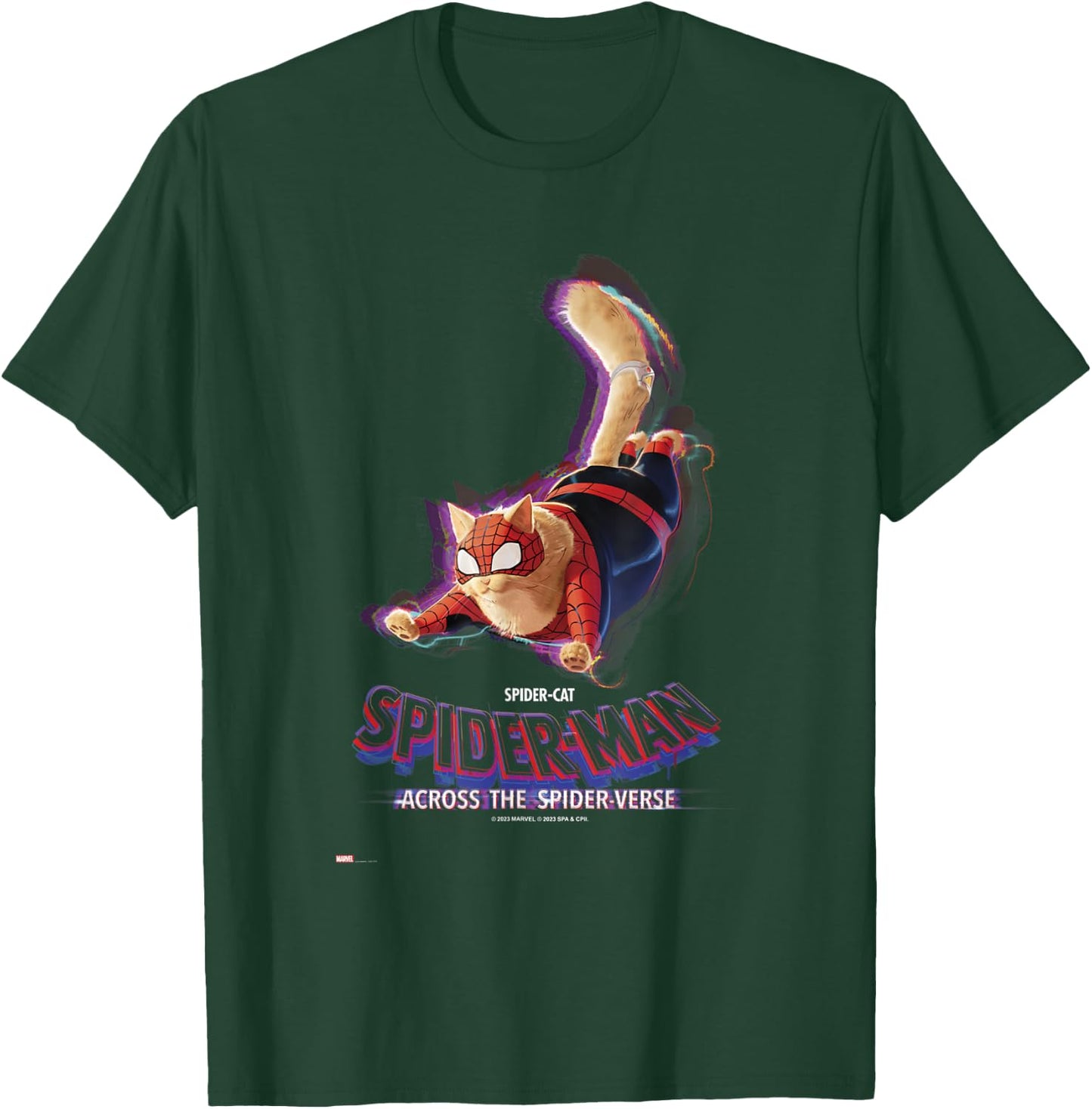 Marvel Spider-Man Across The Spider-Verse Part 1 Spider-Cat T-Shirt - T-Shirt | Forest