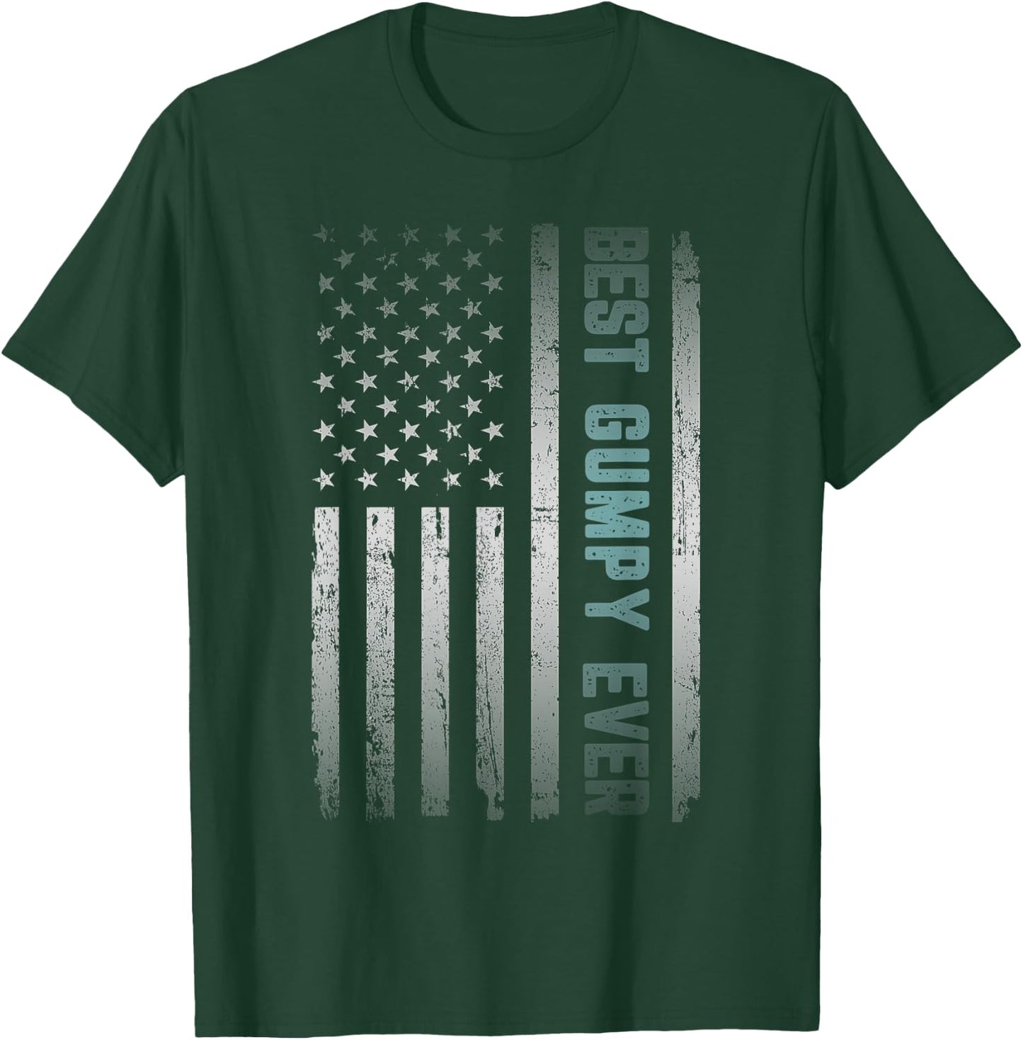 Best GUMPY Ever With US American Flag Father's Day Men T-Shirt - T-Shirt | Forest