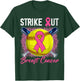 Strike Out Breast Cancer Softball Ball & Pink Ribbon Women T-Shirt - T-Shirt | Forest