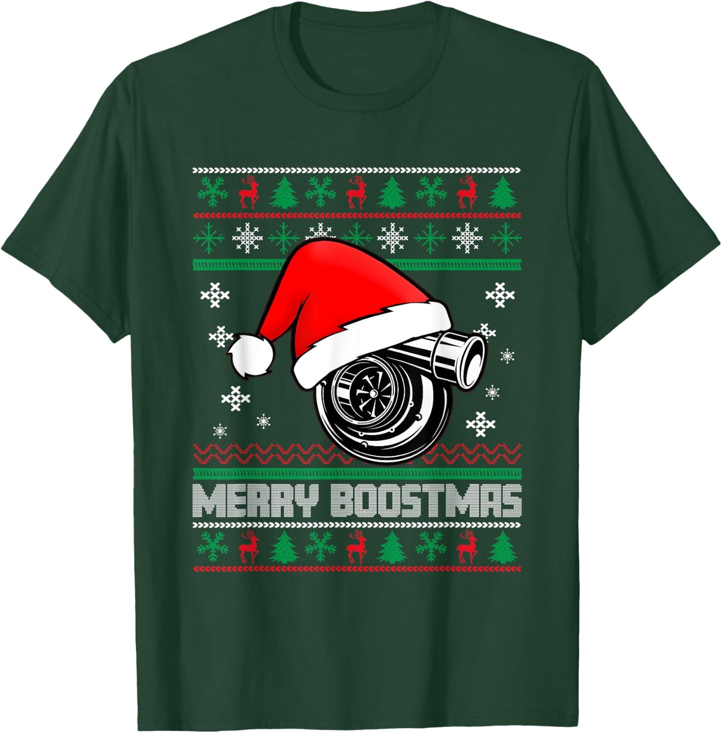 Merry Boostmas Turbo Christmas Vintage T-Shirt - T-Shirt | Forest