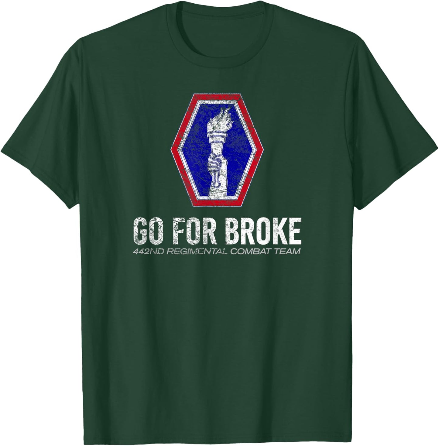 American Marauder: 442nd Regimental combat Team Go For Broke T-Shirt - T-Shirt | Forest