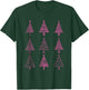 Hot Pink Christmas Tree Collection Fashion Design T-Shirt - T-Shirt | Forest