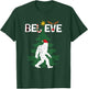 Believe Bigfoot Sasquatch Yeti Santa Hat Christmas Pajamas T-Shirt - T-Shirt | Forest