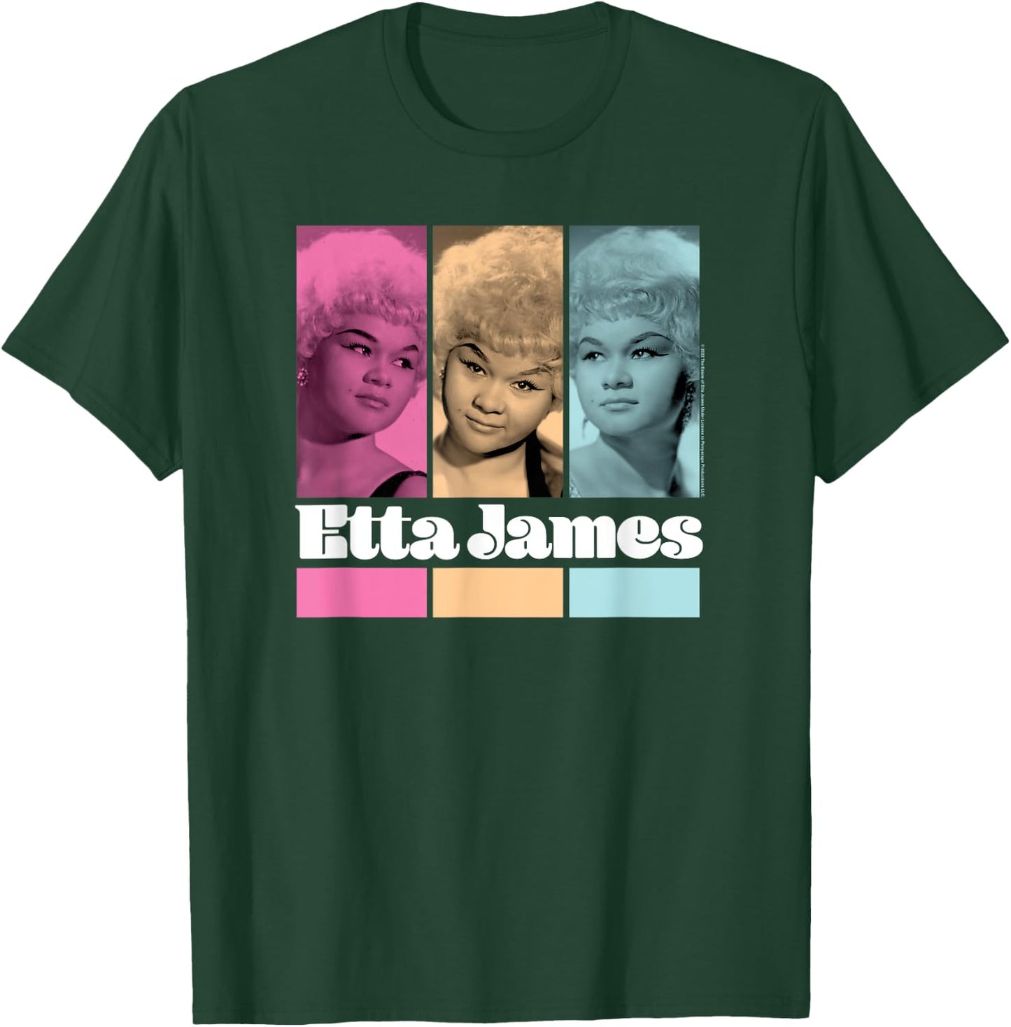 Etta James - Black, Small, -Adults, Short Sleeve, Classic Fit, Cotton 100%, Music-Themed T-Shirt - T-Shirt | Forest