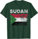 Sudan Flag Distressed - Men Women Kids - Sudanese Flag T-Shirt - T-Shirt | Forest