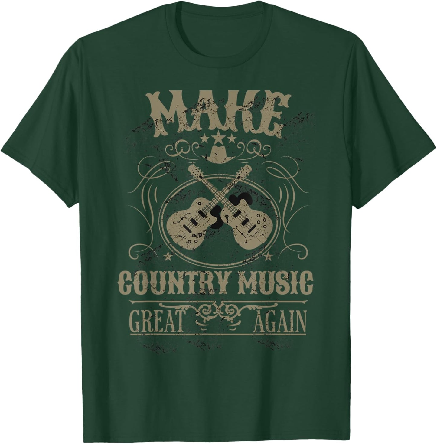 Make Country Music Great Again USA Vintage T-Shirt - T-Shirt | Forest