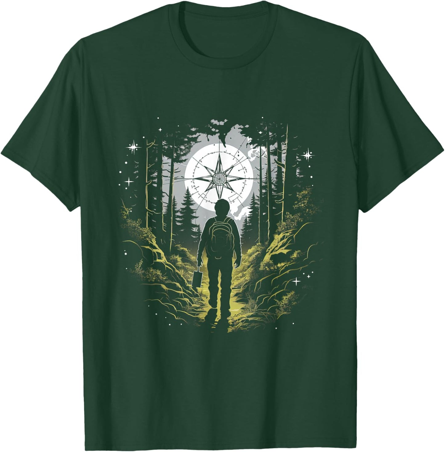 Geocaching Nature Compass Adventure T-Shirt - T-Shirt | Forest